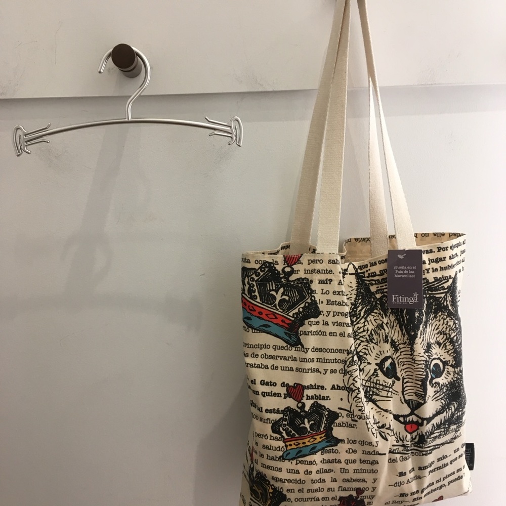 Cat Print Canvas Tote Bag